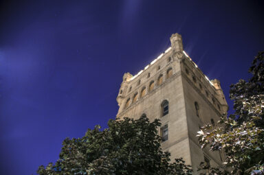 Hoffman Tower at Night