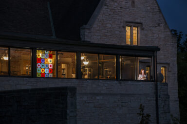 Maureen Rafa in the Library